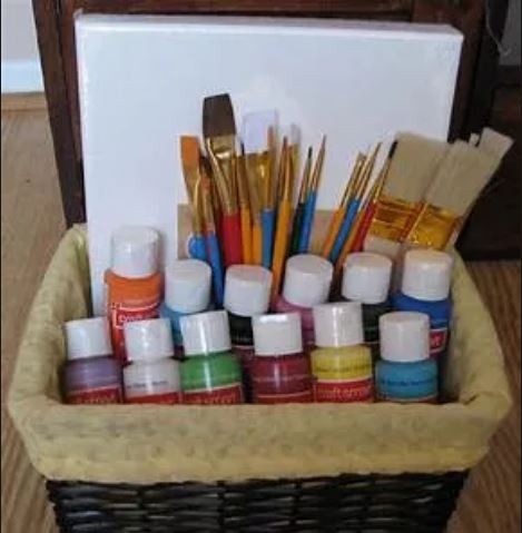 Painting Gift Basket